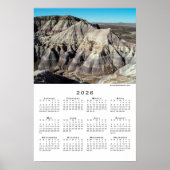 Blue Mesa Badlands Woestijn Bergen 2026 Agenda Poster (Voorkant)