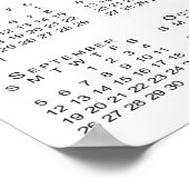 Blue Mesa Badlands woestijngebergte 2021 kalender Poster (Hoek)