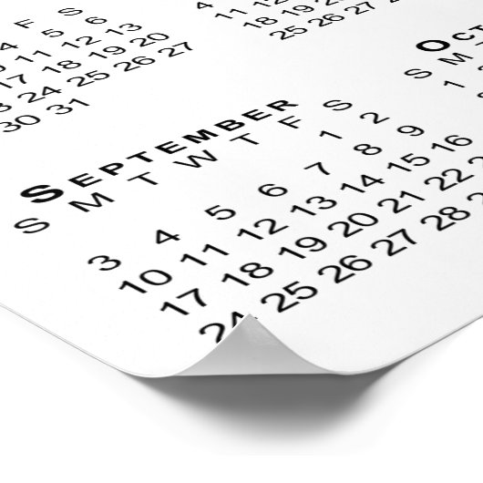 Blue Mesa Badlands woestijngebergte 2023 kalender Poster (Hoek)