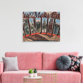 Blue Mesa Lake, Colorado - Large Letter Scenes Canvas Afdruk (Insitu (Woonkamer))