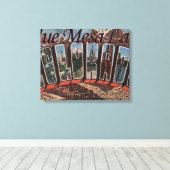 Blue Mesa Lake, Colorado - Large Letter Scenes Canvas Afdruk (Insitu (Houten vloer))