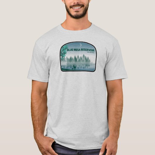 Blue Mesa Reservoir Colorado Deer T-shirt (Voorkant)
