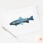 Blue Mesa Reservoir Colorado Fish Rechthoekige Sticker (Envelop)