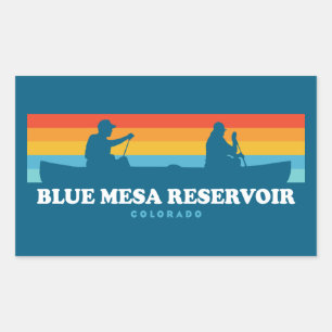 Blue Mesa Reservoir Colorado kano Rechthoekige Sticker