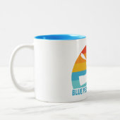 Blue Mesa Reservoir Colorado Kayak Tweekleurige Koffiemok (Links)