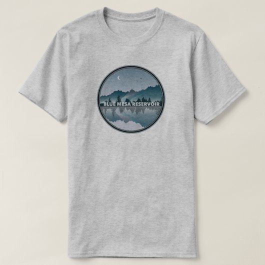 Blue Mesa Reservoir Colorado Reflectie T-shirt (Design voorkant)