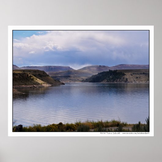 Blue Mesa Reservoir in het zuiden van Colorado Poster (Voorkant)