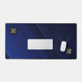 Blue Mesh Professional Desk Mat Muismat (Keyboard & Muis)
