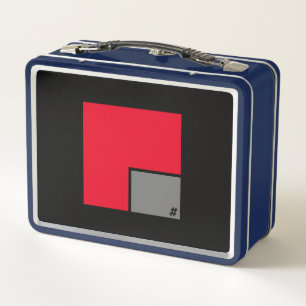 BLUE Metal Lunchbox by #METROPOLIM