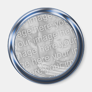 Blue Metal Photo Lijst Magneet