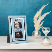 Blue Metal Stud Background Ultrasound 2 Foto Fotoplaat (Zijkant)