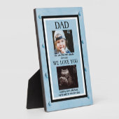 Blue Metal Stud Background Ultrasound 2 Foto Fotoplaat (Zijkant)