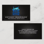 Blue Metal Truck Logo Visitekaartje (Voorkant / Achterkant)