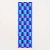 Blue Metallic Abstract mandje weve legant Yogamat (Voorkant)