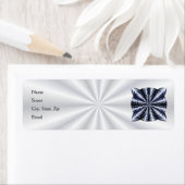 Blue Metallic Celtic Knot Original Art Etiket (Insitu)