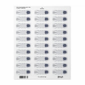 Blue Metallic Celtic Knot Original Art Etiket (Full Sheet)