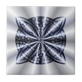 Blue Metallic Celtic Knot Original Art Tegeltje (Voorkant)