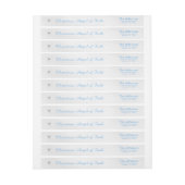 Blue Metallic Filigree kerstengel van Faith (Vel)