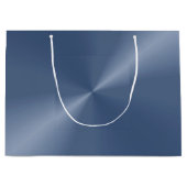 Blue Metallic Gift Bag Groot Cadeauzakje (Voorkant)