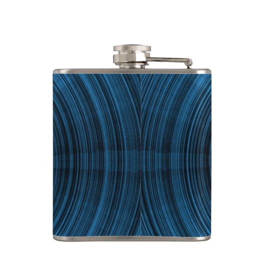 Blue Metallic Heupfles (Achterkant)