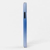 Blue Metallic Radial Case-Mate iPhone Case (Achterkant/rechts)
