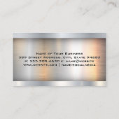 Blue Metallic Semi Truck Visitekaartje (Achterkant)