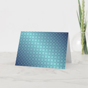 Blue Metallic Tegels kerstdecor Feestdagen Kaart