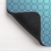 Blue Metallic Tegels kerstdecor Muismat (Hoek)