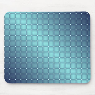 Blue Metallic Tegels kerstdecor Muismat