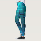 Blue Metallic Tile Leggings (Links)