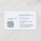 Blue Metallic Tribal Turtles Logo Visitekaartje (Achterkant)