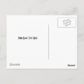Blue Metalline Sheen Briefkaart (Achterkant)
