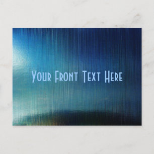 Blue Metalline Sheen Briefkaart