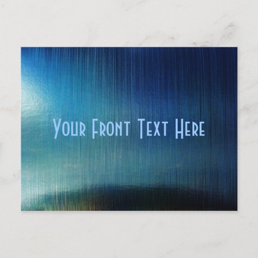 Blue Metalline Sheen Briefkaart (Voorkant)