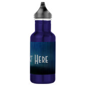 Blue Metalline Sheen Waterfles (Rechts)