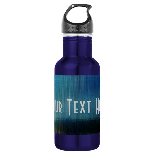 Blue Metalline Sheen Waterfles (Voorkant)