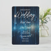 Blue Meteor Shower Kaart (Staand voorkant)