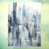 Blue Metropolis Raamsticker (Vel 3)