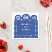 Blue MEXICAN PAPEL PICADO Servet (Insitu)