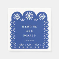 Blue MEXICAN PAPEL PICADO