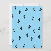 Blue Microfoon Kids Verjaardag Kaart (Achterkant)