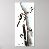 Blue Midnight Bamboo Poster (Voorkant)