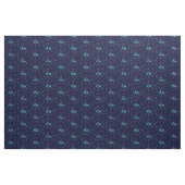 Blue Midnight Moonlight Deer Fabric Stof (Fat Quarter)