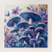 Blue Milk Mushroom Waterverf Art Legpuzzel (Verticaal)