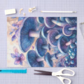 Blue Milk Mushroom Waterverf Art Tissuepapier (Craft)