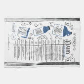 Blue Milk Substitute Baking Theedoek (Horizontaal)