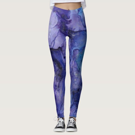 Blue Milky Way Leggings (Voorkant)