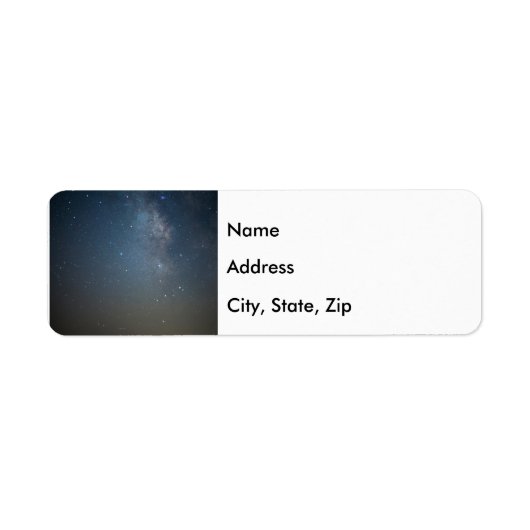 Blue Milky Way Over the Ozarks Address Label (Voorkant)