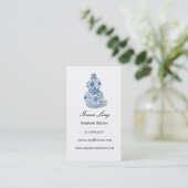 Blue Ming Vase Interior Designer Visitekaartje (Staand voorkant)
