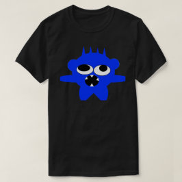 Blue  Mini Monster Tee a Skullnskin Graphic Design T-shirt